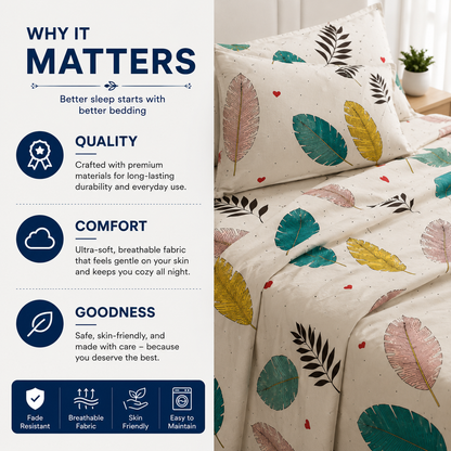 SoftTouch Designer Bedsheet | Luxury Sleep Collection