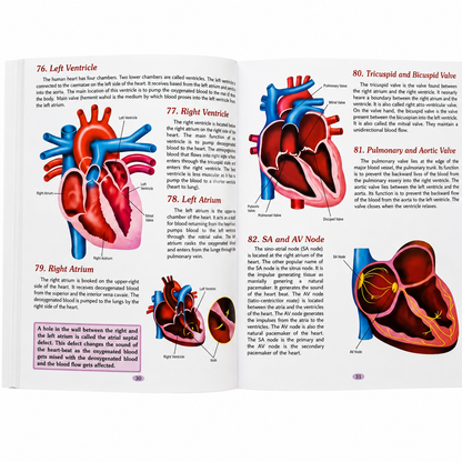Human Body Parts Encyclopedia| 221 Amazing Facts Colourful Illustrations with Diagram
