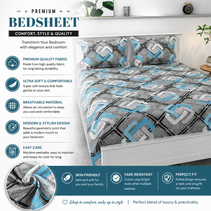 Wrap & Rest Double Collection | Snug-Fit Sheet + 2 Pillow Shams